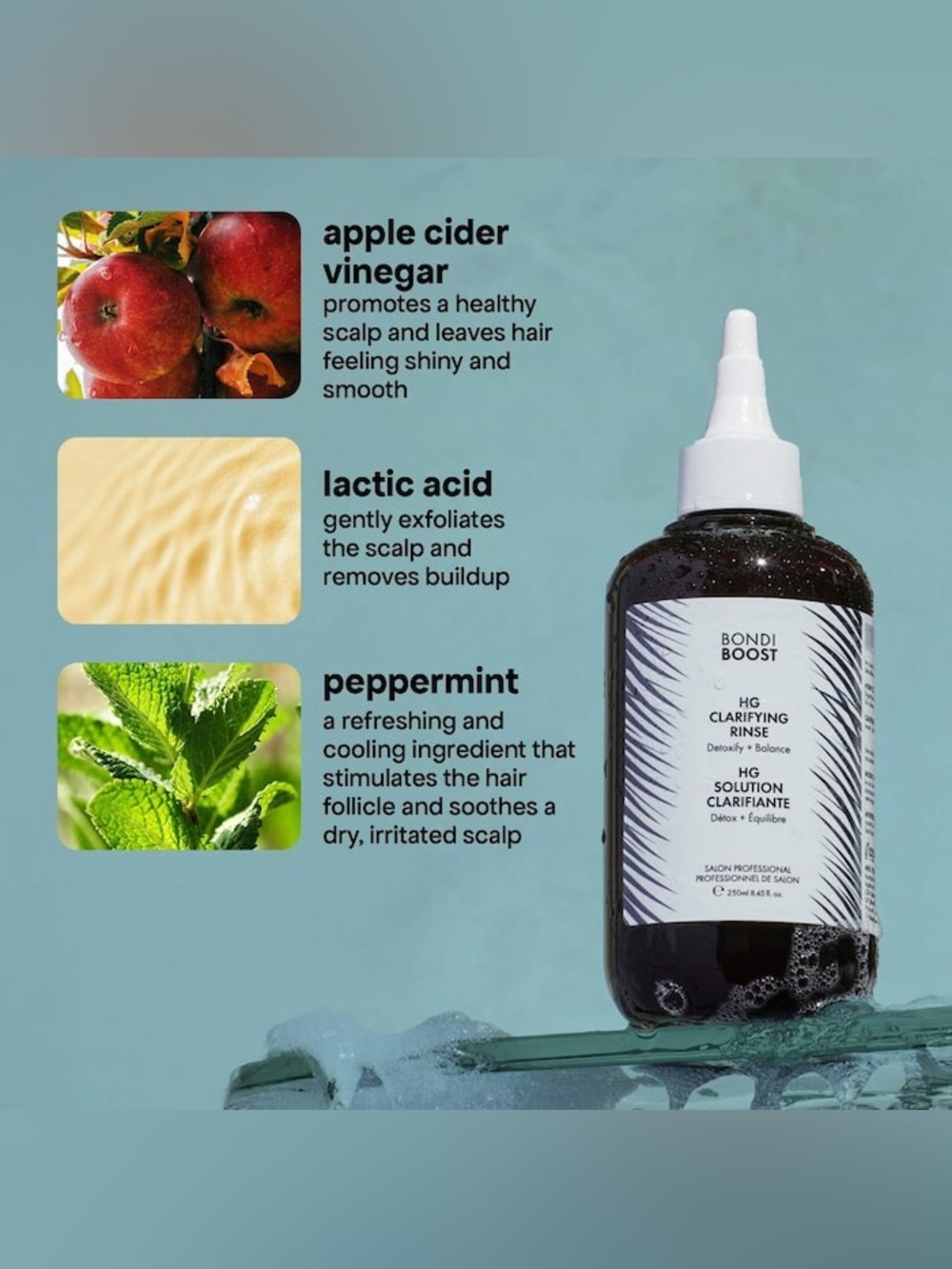 NWT Bondi Boost HG Clarifying Pre-Wash Treatment with Lactic Acid and Rosemary - Picture 2 of 6